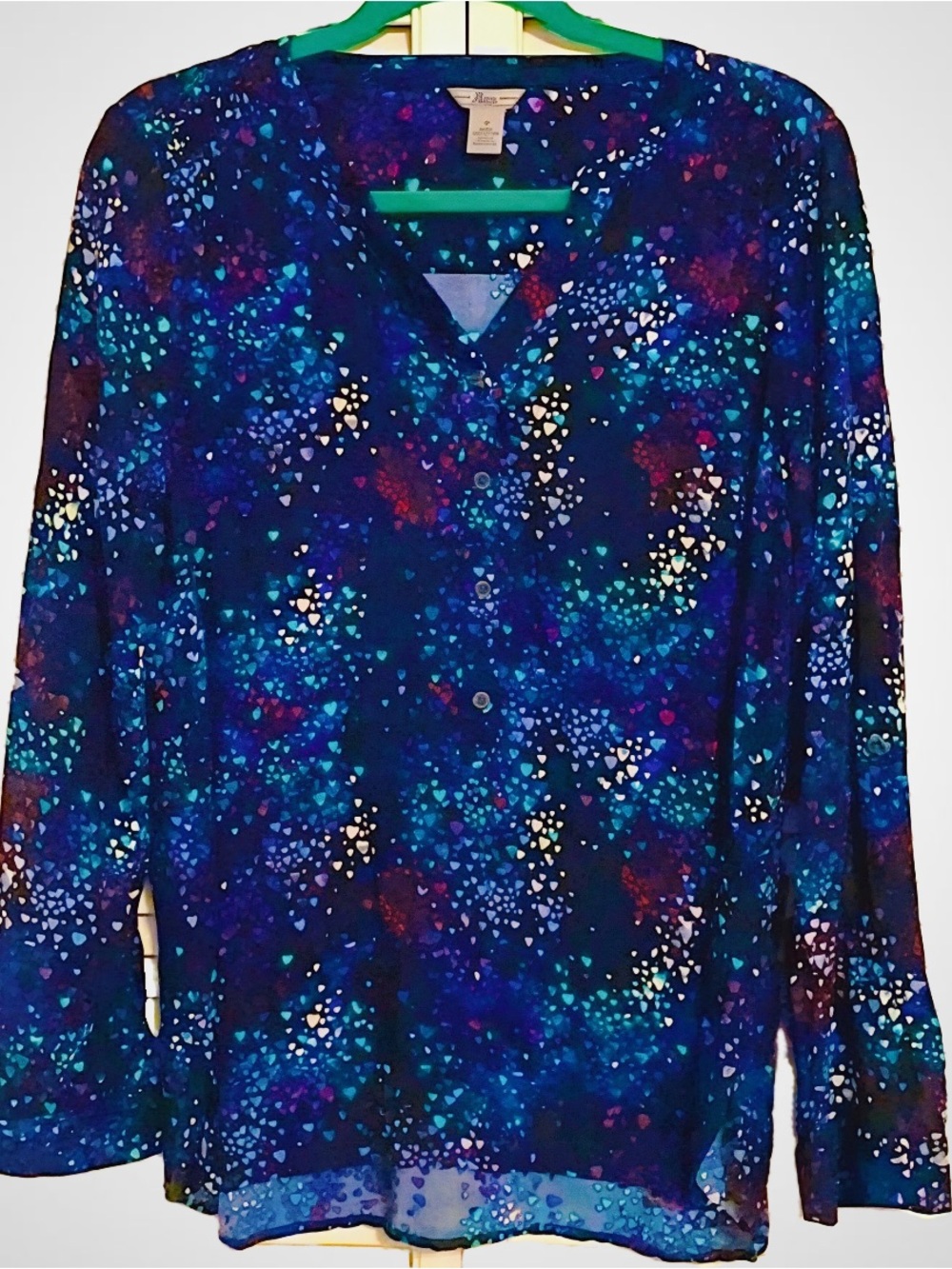 Popover Heart Blouse 💕💙♥️
